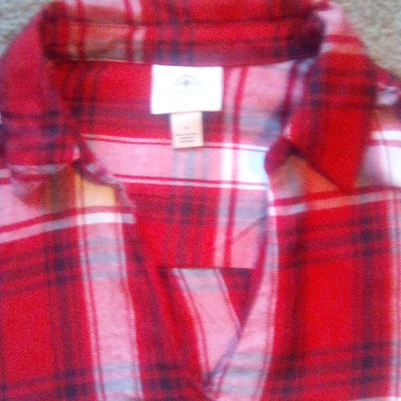 St. John Bay Woman Buttons y2kFront Long Sleeves Plaid Boho Shirt Top Size S - Picture 5 of 8